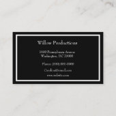 ビジネスロゴ：金箔ピーコック鳥 名刺 (裏面)