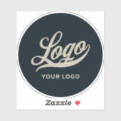 ビジネスロゴ+青い円 |ウォーターボトルSti シール (シート)