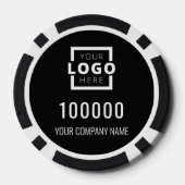 ビジネスロゴ（黒） ポーカーチップ (裏面)