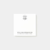 ビジネスロゴ、Webサイト、ビジョン、プロフェッショナル モダン ポストイット (正面)