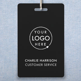 ビジネスロゴID |黒人社員モダンスタッフ バッジ