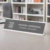 ビジネスロゴlクリーングレープロフェッショナル会社 デスクネームプレート