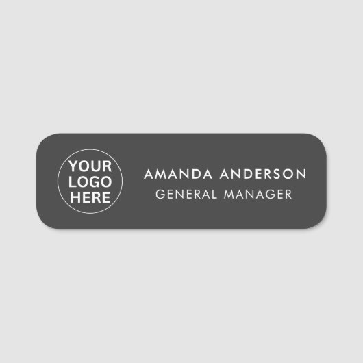 ビジネスロゴlクリーングレープロフェッショナル会社 名札 (正面)