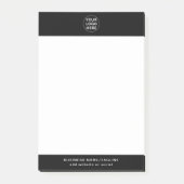 ビジネスロゴlプロモーションブラック&ホワイトプロモーション ポストイット (正面)