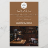 ビジネスロゴlマーケティングレストランケータリング チラシ (正面)