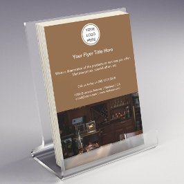 ビジネスロゴlマーケティングレストランケータリング チラシ