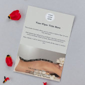 ビジネスロゴlマーケティング美しいサロンスパ チラシ