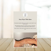 ビジネスロゴlマーケティング美しいサロンスパ チラシ