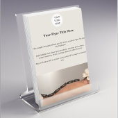 ビジネスロゴlマーケティング美しいサロンスパ チラシ