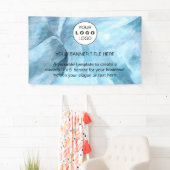 ビジネスロゴNavy Blueプロフェッショナル5’ 横断幕 (インサイチュ)