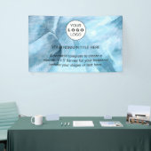 ビジネスロゴNavy Blueプロフェッショナル5’ 横断幕 (トレードショー)