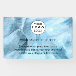 ビジネスロゴNavy Blueプロフェッショナル5’ 横断幕