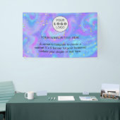 ビジネスロゴNavy Blueプロフェッショナル5’ 横断幕 (トレードショー)