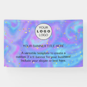 ビジネスロゴNavy Blueプロフェッショナル5’ 横断幕