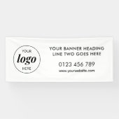 ビジネスロゴPRショップアウトドア 横断幕 (横)