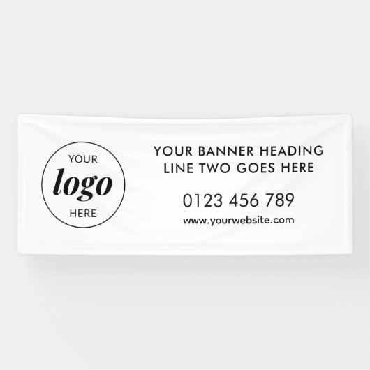 ビジネスロゴPRショップアウトドア 横断幕 (横)