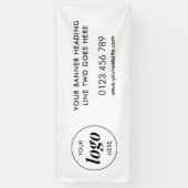 ビジネスロゴPRショップアウトドア 横断幕 (縦)