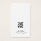 ビジネスロゴQRコードイヤリングカスタム表示カード (裏面)