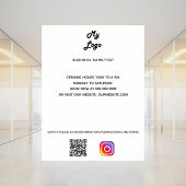 ビジネスロゴqrコードインスタグラムカスタム文字 ポスター