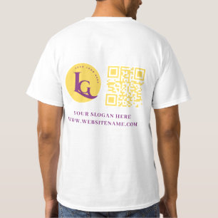 ビジネスロゴQrコードカスタム Tシャツ