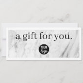 ビジネスロゴQRコードギフト証明書伝票 (裏面)