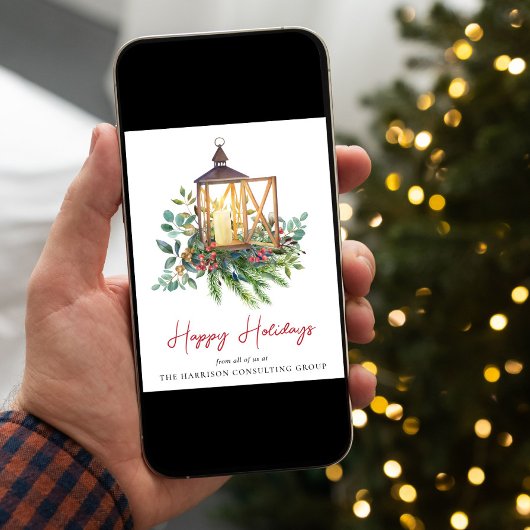 ビジネスロゴQRコードクリスマ企業のス シーズンカード