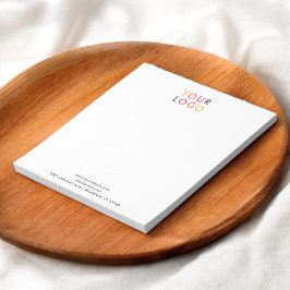 ビジネスロゴQRコードシンプルメモ帳 ノートパッド