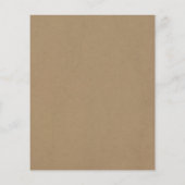 ビジネスロゴQRコードソーシャルメディアクラフトブラウン チラシ (裏面)