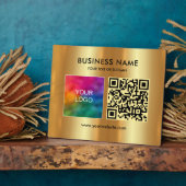 ビジネスロゴQRコードテンプレートスキャン可能 フォトプラーク (側面)
