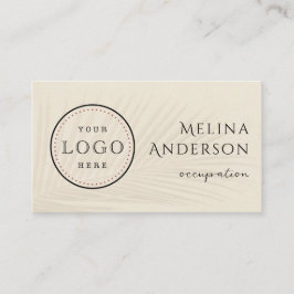 ビジネスロゴQRコードトロピカルパーム名刺 名刺