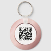 ビジネスロゴQRコードバラ金ゴールド従業員キーチェーン キーホルダー (裏面)