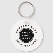 ビジネスロゴQRコードビジネス会社 キーホルダー (正面)