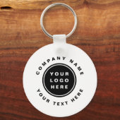 ビジネスロゴQRコードビジネス会社 キーホルダー (正面)