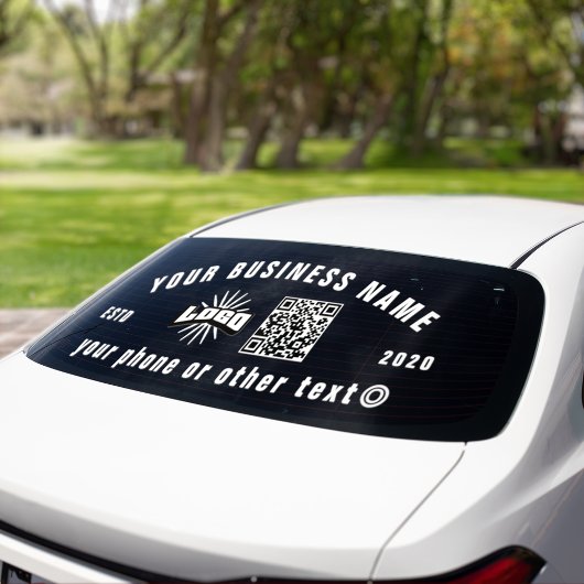 ビジネスロゴqrコードビニールカートラックウィンドウデカール ウィンドウサイン