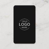 ビジネスロゴQRコードフィードバックソーシャルメディア 名刺 (裏面)