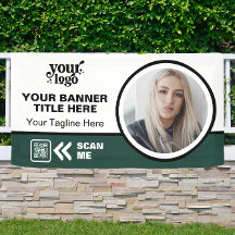ビジネスロゴQRコードフォトインドアアウトドアグリーン