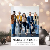 ビジネスロゴQRコードフォトクリスマス企業の シーズンカード