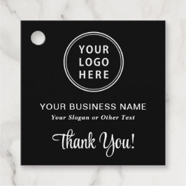 ビジネスロゴQRコードブラックありがとうございます フェイバータグ