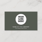 ビジネスロゴQRコードプロフェッショナルミニマリスト 名刺 (正面)