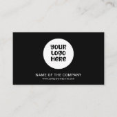 ビジネスロゴQRコードプロフェッショナルミニマリスト 名刺 (正面)