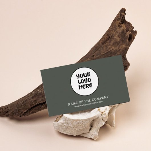 ビジネスロゴQRコードプロフェッショナルミニマリスト 名刺