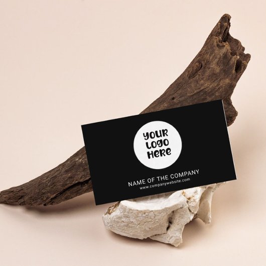 ビジネスロゴQRコードプロフェッショナルミニマリスト 名刺