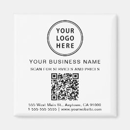 ビジネスロゴQRコードプロモーション マグネット