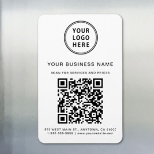 ビジネスロゴQRコードプロモーション マグネット
