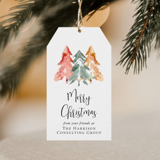 ビジネスロゴQRコードメリークリスマスホリデー ギフトタグ