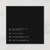 ビジネスロゴQRコードモダンシンプル事業 スクエア名刺 (裏面)