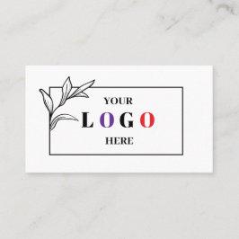 ビジネスロゴQRコードモダンプロフェッショナル 名刺