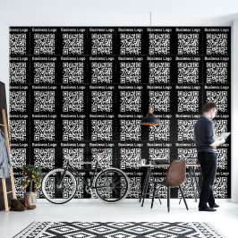 ビジネスロゴQRコードモダンミニマルOfficeブラック 壁紙