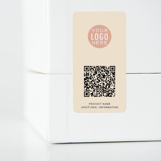 ビジネスロゴQRコードモダン製品ID ラベル