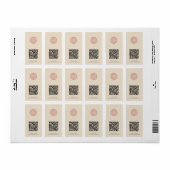 ビジネスロゴQRコードモダン製品ID ラベル (フルシート)